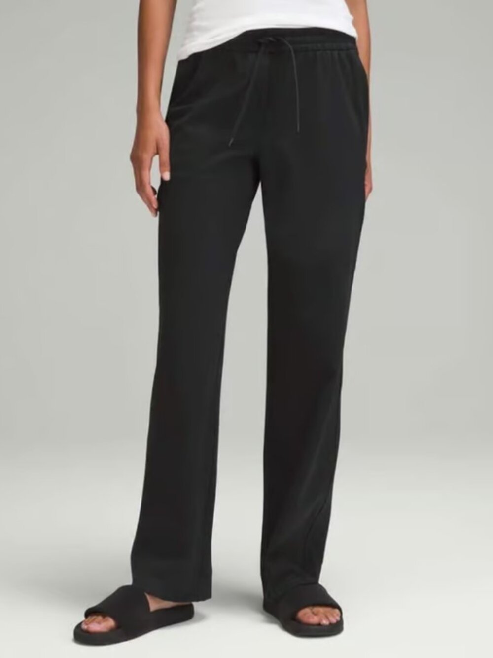 Lululemon Luxtreme Straight Leg Trouser Size Large Black